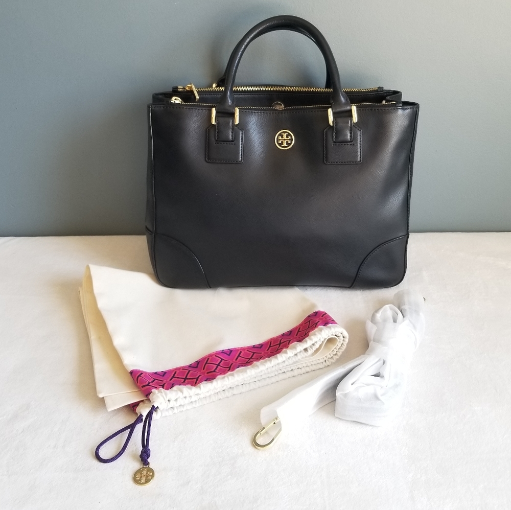 🌻SOLD🌻 Tory Burch Robinson Double Zip Handbag - Picture 2 of 16